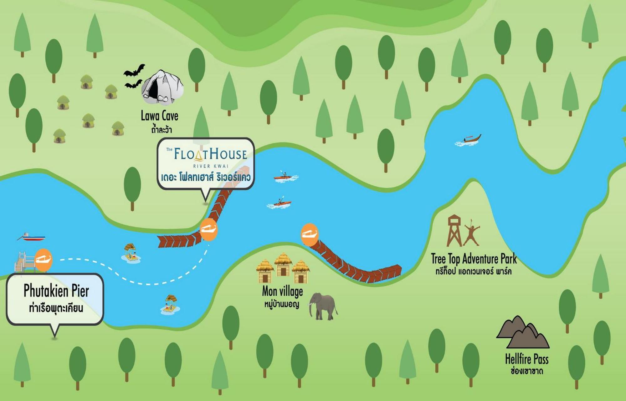 The Float House River Kwai Sai Yok Ngoại thất bức ảnh